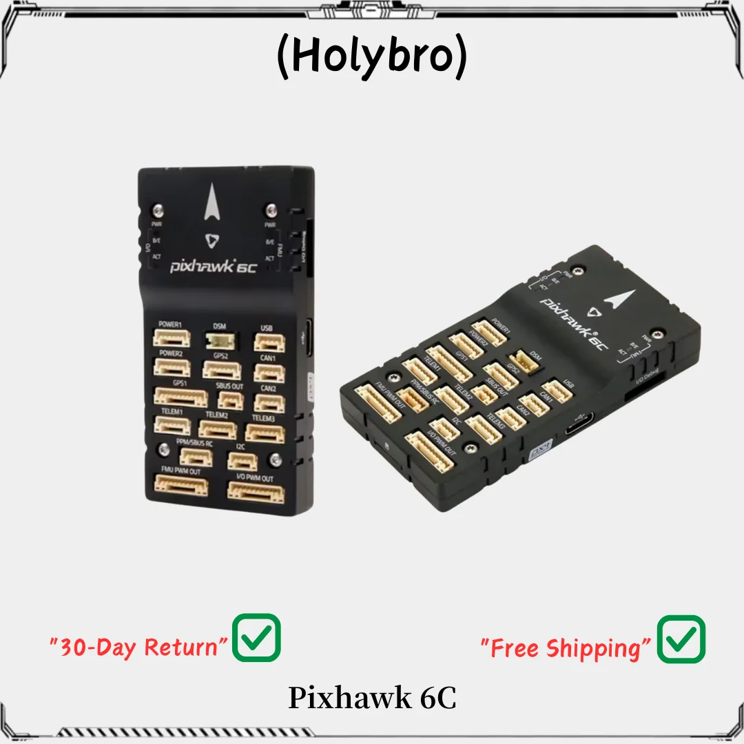 Holybro Pixhawk 6C Flight Controller Combo - PM02/PM06/PM07 Power Module & M9N/M10 GPS for FPV Drones & UAV Systems
Holybro Pixhawk 6C Flight Controller Combo - PM02/PM06/PM07 Power Module & M9N/M10 GPS for FPV Drones & UAV Systems