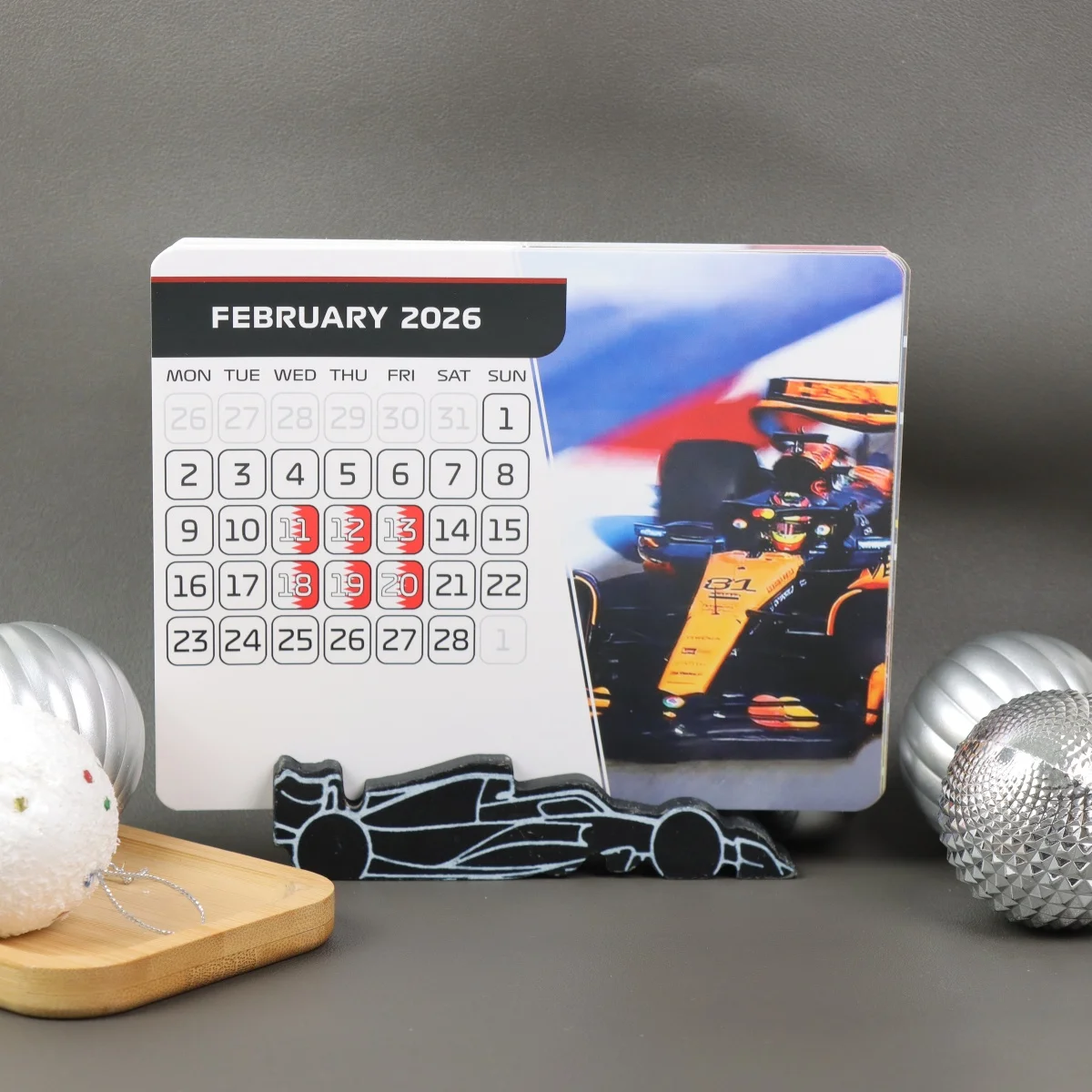 2026 Calendar F1 Desktop Calendar-January to December 2026, Suitable for Home & Office Desk Organizer, Gift for Car Enthusiasts
2026 Calendar F1 Desktop Calendar-January to December 2026, Suitable for Home & Office Desk Organizer, Gift for Car Enthusiasts