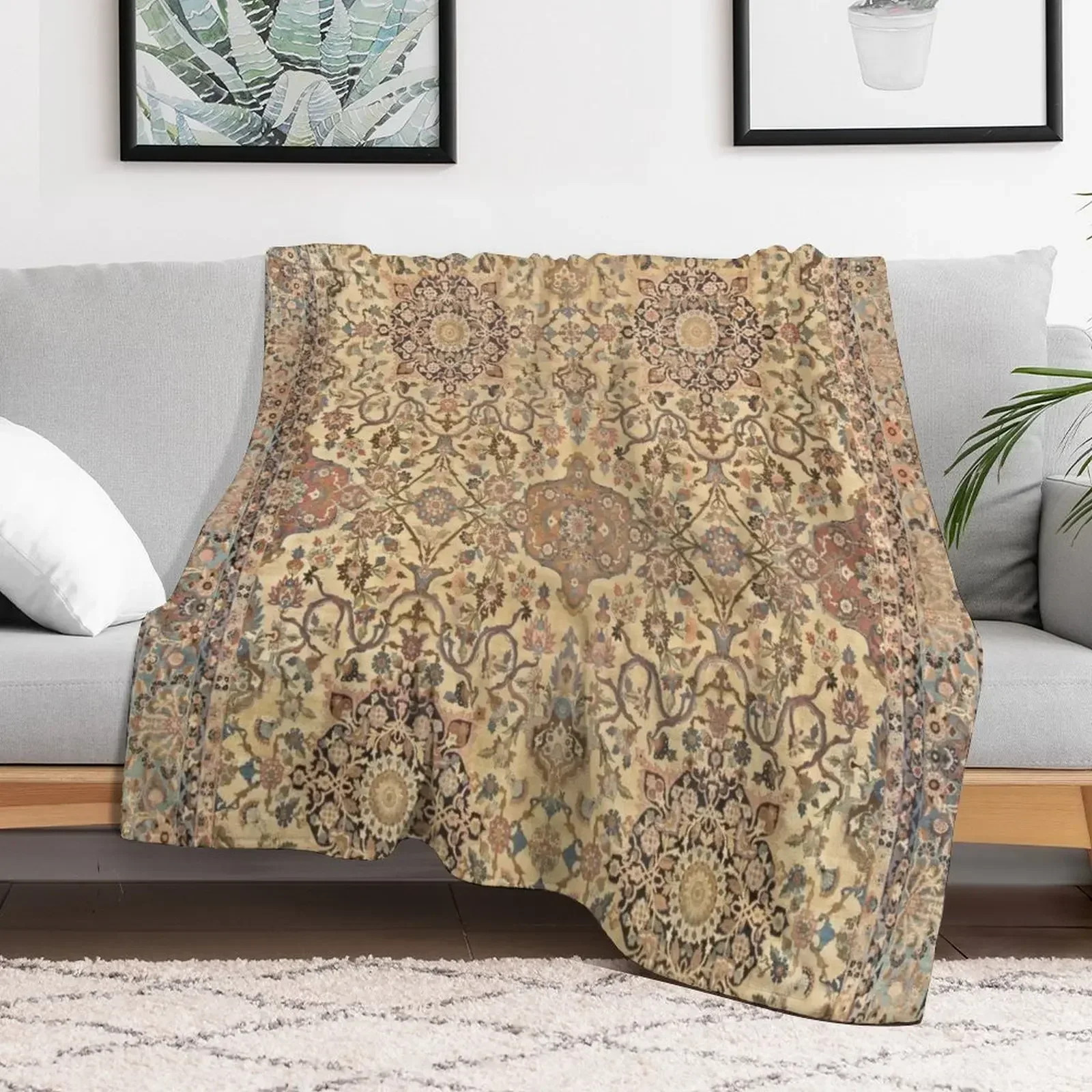 Antique Persian Kirman Rug Print Throw Blanket Personalized Gift Custom Decorative Beds Blankets
Antique Persian Kirman Rug Print Throw Blanket Personalized Gift Custom Decorative Beds Blankets