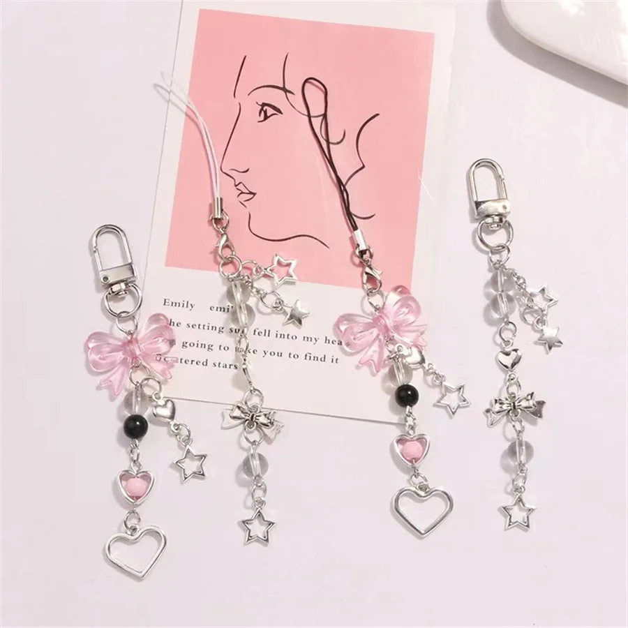 New Bow Pendant Love Tassel Pendant Y2K Pentagram Mobile Phone Chain Girls Bags Cute Keychain Jewelry Women Jewelry Party Gifts
New Bow Pendant Love Tassel Pendant Y2K Pentagram Mobile Phone Chain Girls Bags Cute Keychain Jewelry Women Jewelry Party Gifts
