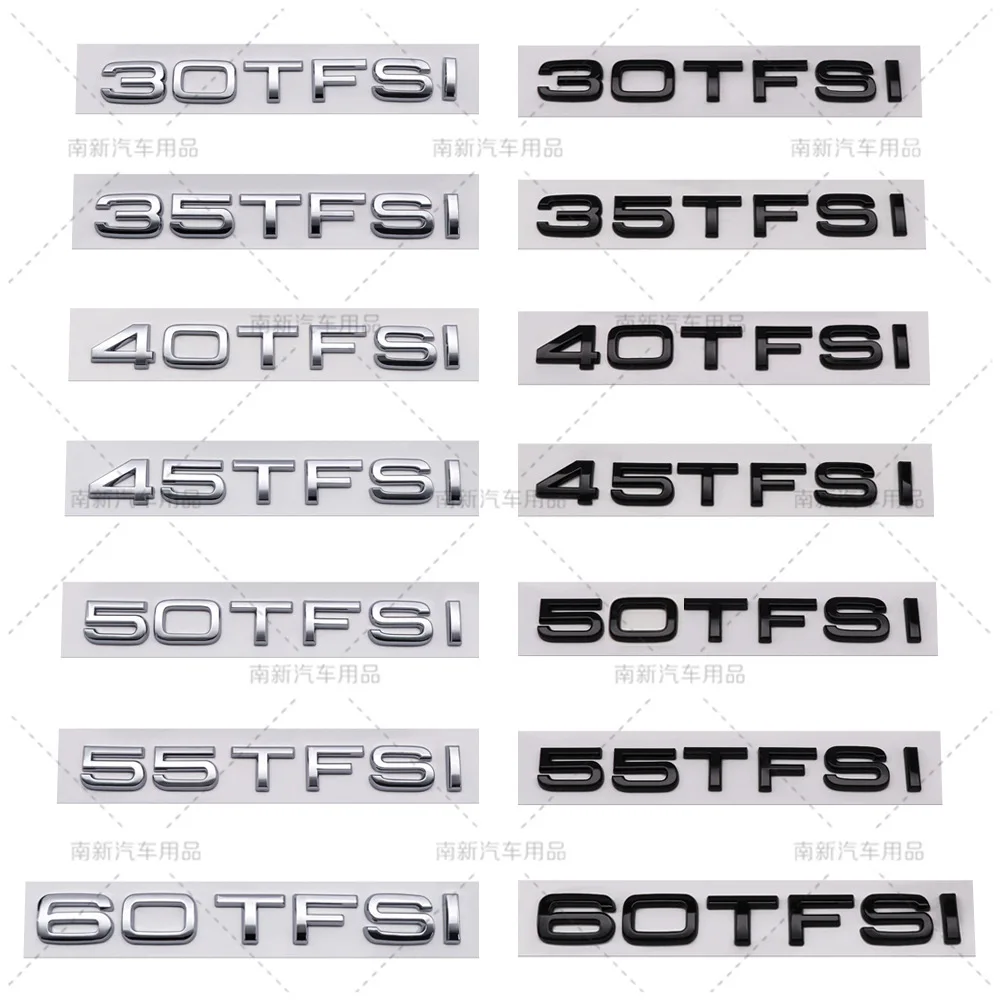 ABS Car sticker for A3 A4L Q5 A6L Q3 Q7 Rear lettering, displacement label, modified 35 45TFSI Rear sticker car sticker emblem
ABS Car sticker for A3 A4L Q5 A6L Q3 Q7 Rear lettering, displacement label, modified 35 45TFSI Rear sticker car sticker emblem