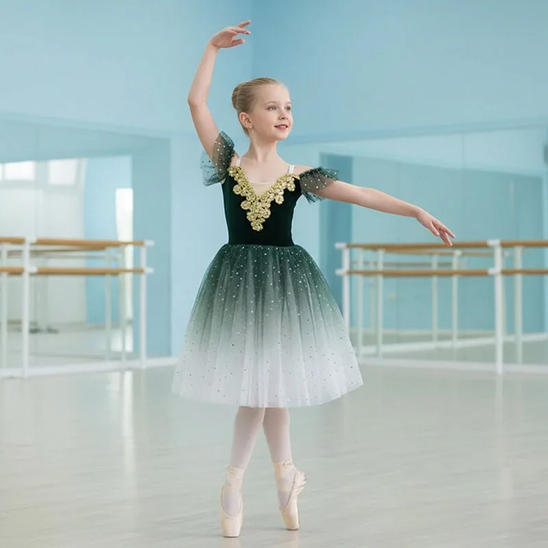 White Swan Performance Dance Costume for Girls Kids Ballerina Outfit
White Swan Performance Dance Costume for Girls Kids Ballerina Outfit