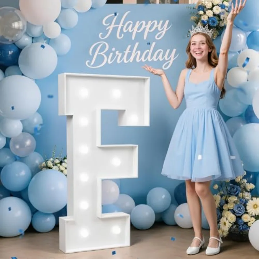 4, 4, Big Sign F with Cool White Light for Birthday Graduation Decor, Wedding Proposal Engagement Party Backdrop Decorations
4, 4, Big Sign F with Cool White Light for Birthday Graduation Decor, Wedding Proposal Engagement Party Backdrop Decorations