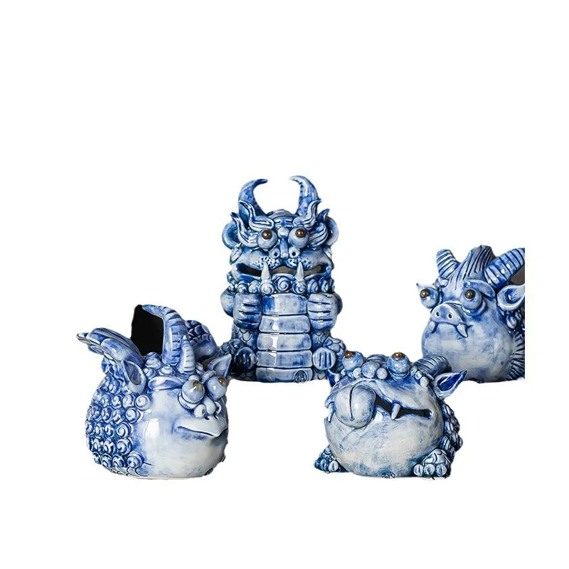 Longsheng Jiuzi tea pet ornament hand handle piece tea table desk tide play artwork
Longsheng Jiuzi tea pet ornament hand handle piece tea table desk tide play artwork