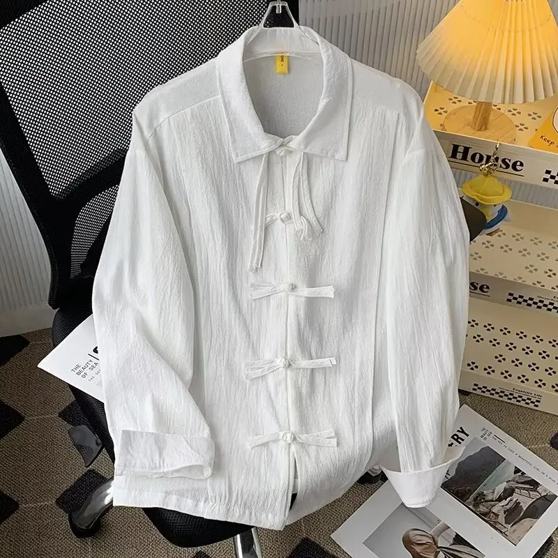 Spring Large Size 300 Pou New Chinese Sle Men's Long Sve irt Button down Hanfu Daoist Robe Trendy Loose Fit Youthful
Spring Large Size 300 Pou New Chinese Sle Men's Long Sve irt Button down Hanfu Daoist Robe Trendy Loose Fit Youthful