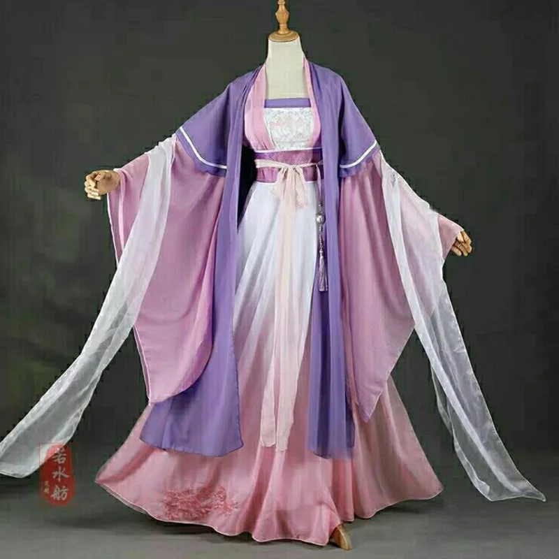 MDZS Jiang Yanli взрослый Косплей Костюм Jiang Yanli Платье женское Hanfu платье глютинная юбка потовой элемент большой рукав женский
MDZS Jiang Yanli взрослый Косплей Костюм Jiang Yanli Платье женское Hanfu платье глютинная юбка потовой элемент большой рукав женский