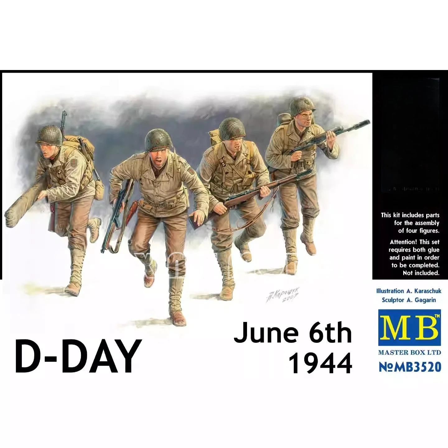 Master Box Plastic Assembled Model Kit MB3520 D-Day June 6th 1944 1/35
Master Box Plastic Assembled Model Kit MB3520 D-Day June 6th 1944 1/35