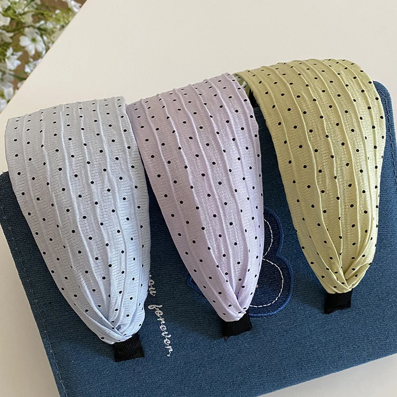 Korean Spring and Summer Fresh Wide-edged Polka Dot Headband Women's 2025 New Pressure Hairpin Fashion Headband Hair Accessories
Korean Spring and Summer Fresh Wide-edged Polka Dot Headband Women's 2025 New Pressure Hairpin Fashion Headband Hair Accessories