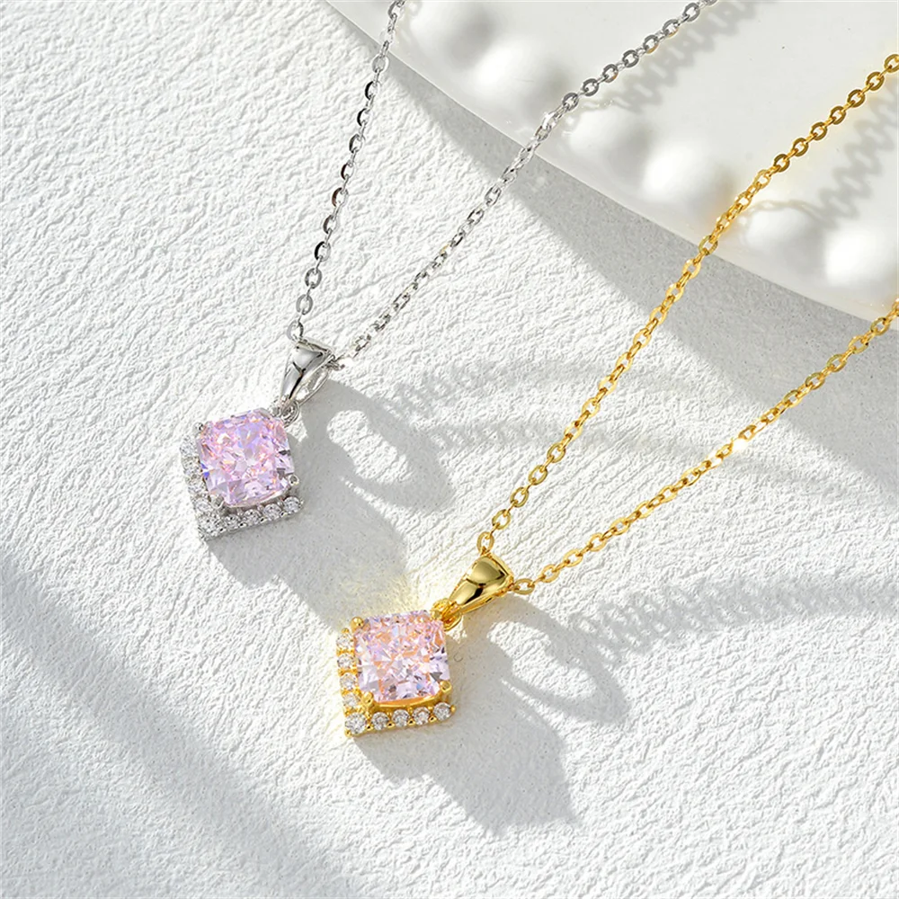 Small Square Sugar Collar Women, S925 Silver, Korean Sparkly Diamond-Inlaid, Ice Flower Stone Luxury Necklace for Girlfriend
Small Square Sugar Collar Women, S925 Silver, Korean Sparkly Diamond-Inlaid, Ice Flower Stone Luxury Necklace for Girlfriend