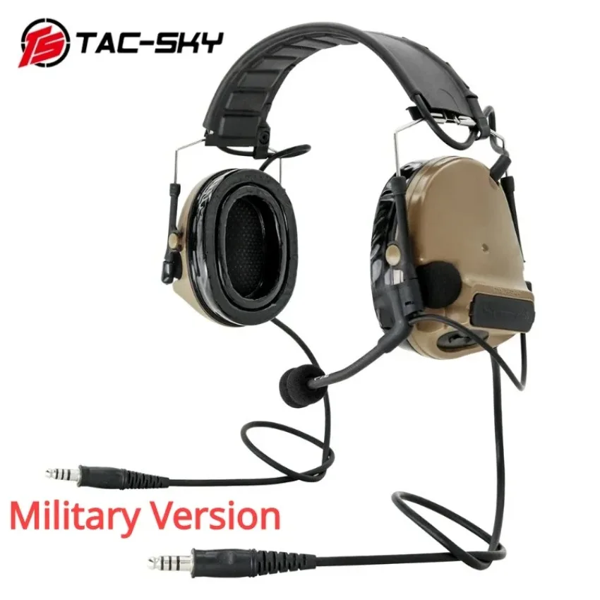 TS TAC-SKY Tactical Military Comta iii Headset New Detachable Headband Hunting Walkie-Talkie Dual Communication TSCIII Headphone
TS TAC-SKY Tactical Military Comta iii Headset New Detachable Headband Hunting Walkie-Talkie Dual Communication TSCIII Headphone