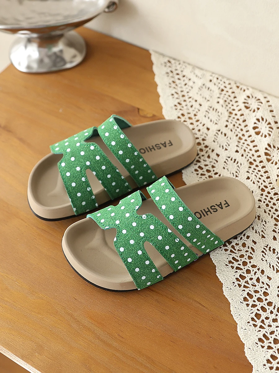 Fashion Polka Dot Print Hollow Out One Band Slides, Soft Insole Waterproof Open Toe Sandals, Multi Color Pool Kids Slippers
Fashion Polka Dot Print Hollow Out One Band Slides, Soft Insole Waterproof Open Toe Sandals, Multi Color Pool Kids Slippers