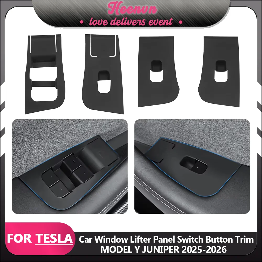 Tesla Model Y Juniper 2025 2026 Car Window Control Switch Lift Button Silicone Sticker Trim Panel Auto Interior Accessories
Tesla Model Y Juniper 2025 2026 Car Window Control Switch Lift Button Silicone Sticker Trim Panel Auto Interior Accessories