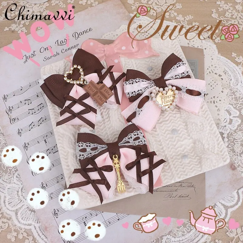 Mine Series Japanese Sweet Chocolate Pink Coffee Color Pearl Heart Hair Accessories Mass Production Cute Girl Headwear Hairpin
Mine Series Japanese Sweet Chocolate Pink Coffee Color Pearl Heart Hair Accessories Mass Production Cute Girl Headwear Hairpin