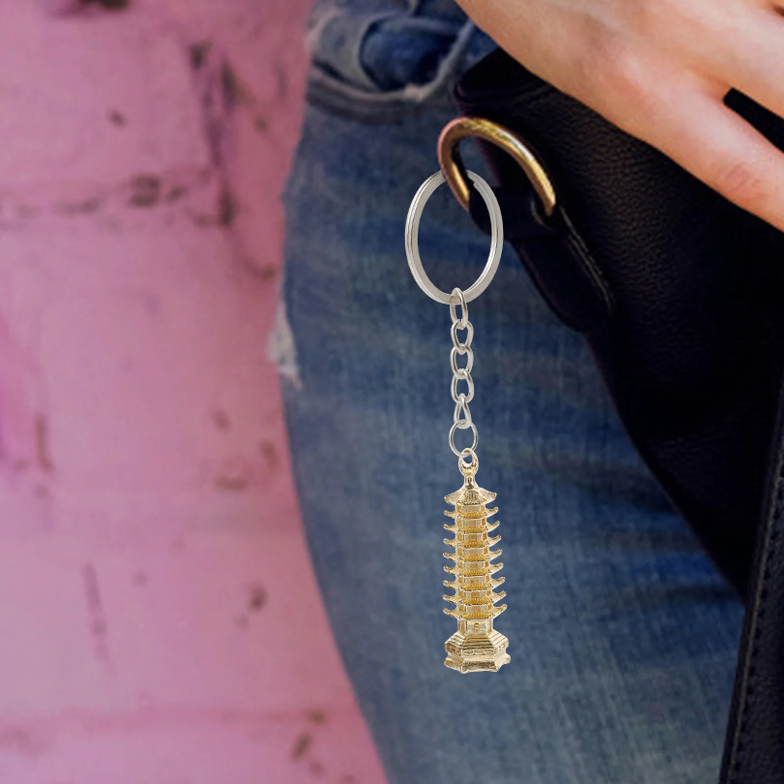 2Pcs Copper Tower Keychain Charm Retro Pendant Decor Miniature Keyring Ornament Home Car Purse Accessory 
2Pcs Copper Tower Keychain Charm Retro Pendant Decor Miniature Keyring Ornament Home Car Purse Accessory