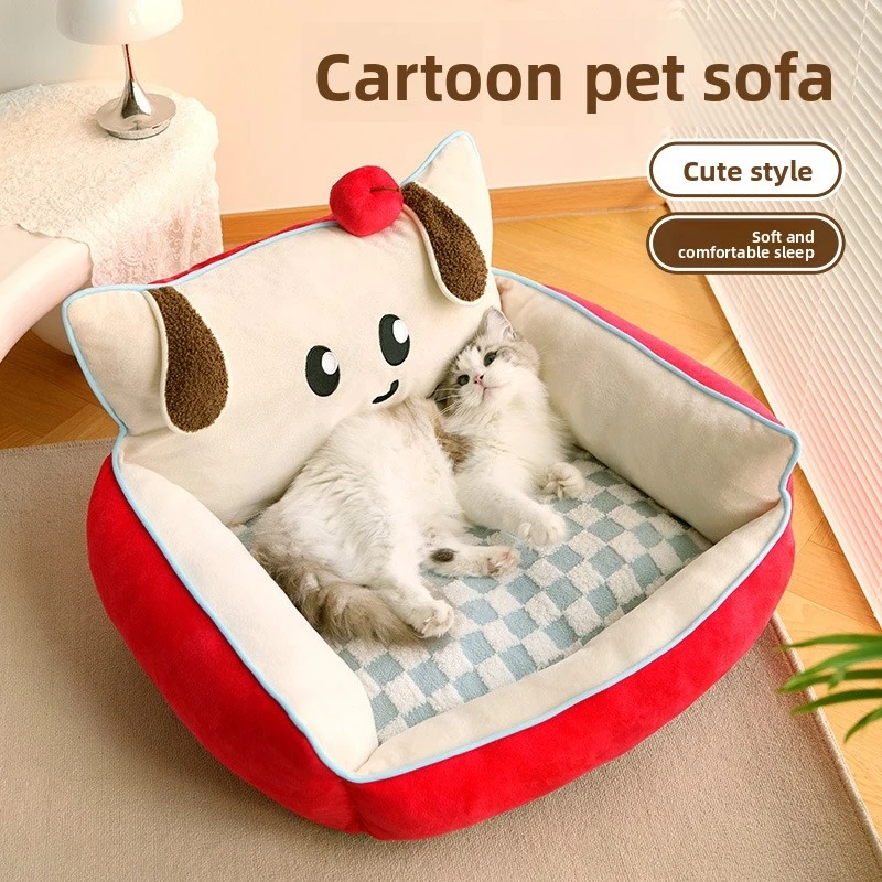 Мягкая лежанка-диван Meow Fairy Cute Apple Bear, всесезонная теплая лежанка для кошек на осень и зиму
Мягкая лежанка-диван Meow Fairy Cute Apple Bear, всесезонная теплая лежанка для кошек на осень и зиму
