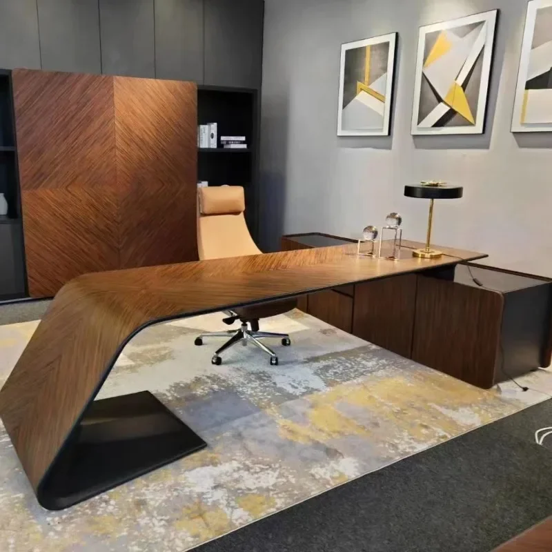 Luxurious new design of high-light L shaped office furniture desk with drawer usb socket Manager office desk
Luxurious new design of high-light L shaped office furniture desk with drawer usb socket Manager office desk