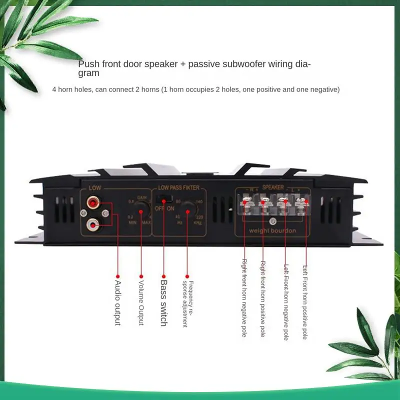 3800W High Power Car Sound Amplifier 2-Channel Car 12V Amplifier Stereo Car Audio Receiver Parts For Car Audio Modification
3800W High Power Car Sound Amplifier 2-Channel Car 12V Amplifier Stereo Car Audio Receiver Parts For Car Audio Modification