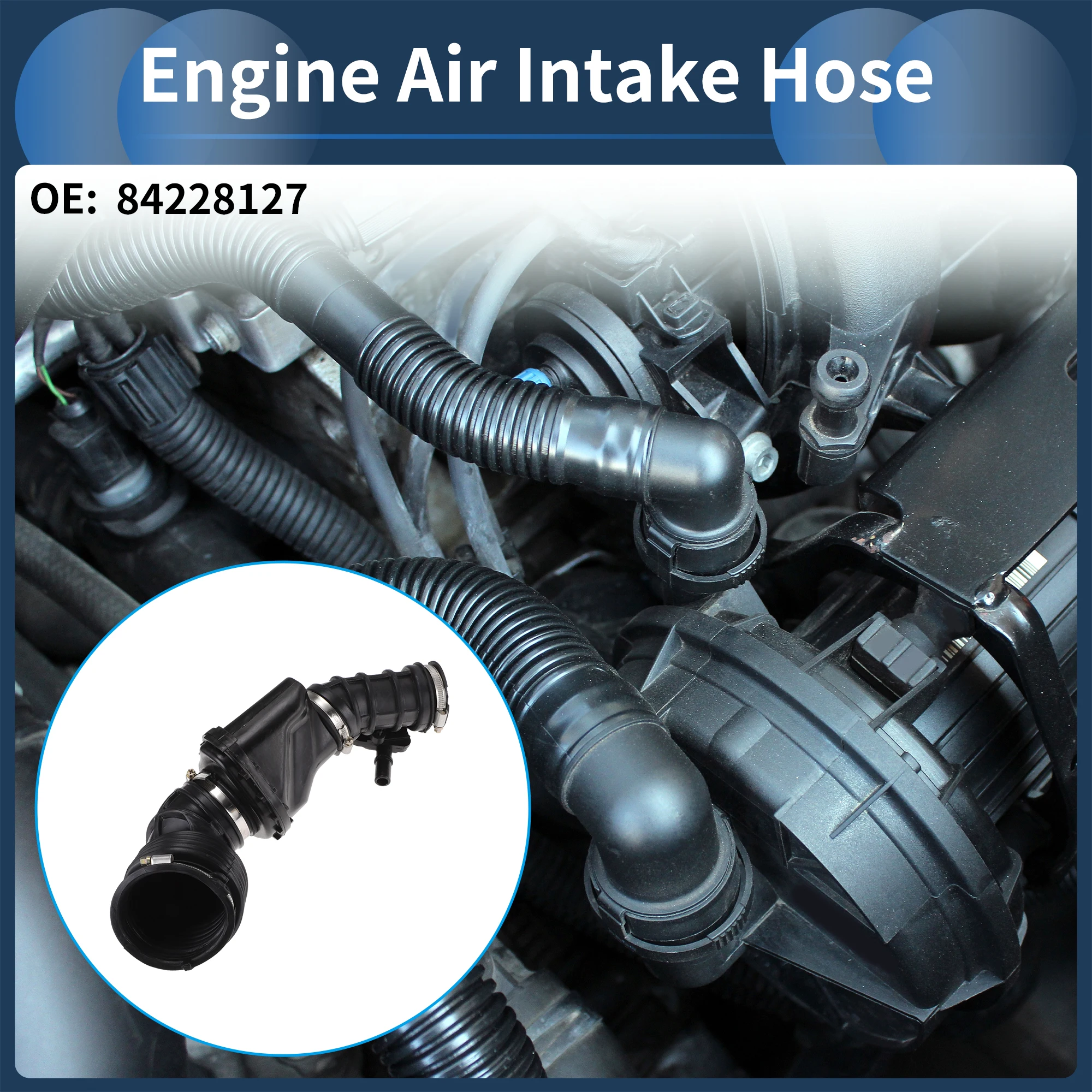 X AUTOHAUX Engine Air Intake Hose for Chevy Air Intake Duct No.84228127 Rubber Clamp
X AUTOHAUX Engine Air Intake Hose for Chevy Air Intake Duct No.84228127 Rubber Clamp