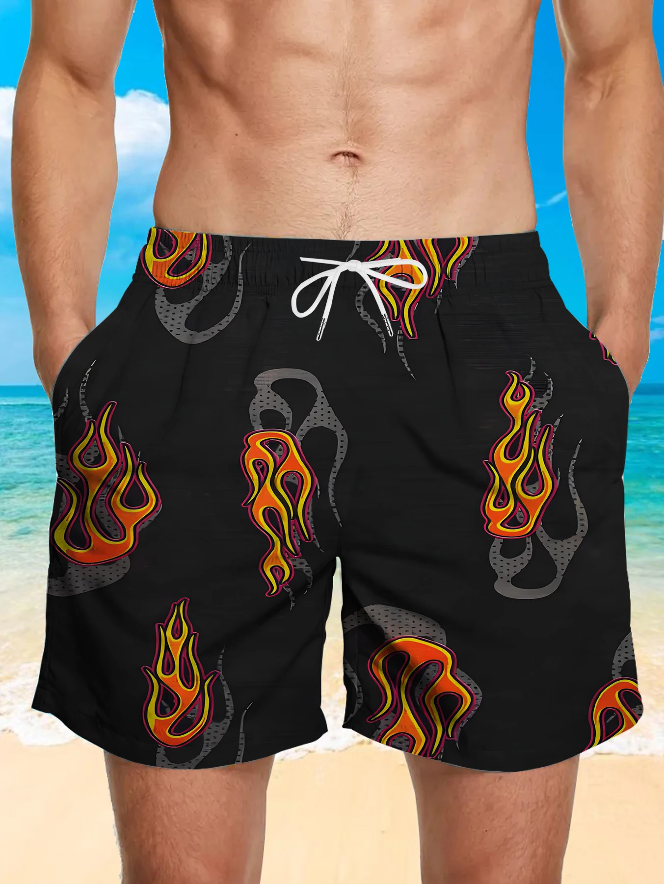 Sports Quick Dry Polyester Shorts Men Full Print Digital Pattern Casual Swim Trunks
Sports Quick Dry Polyester Shorts Men Full Print Digital Pattern Casual Swim Trunks