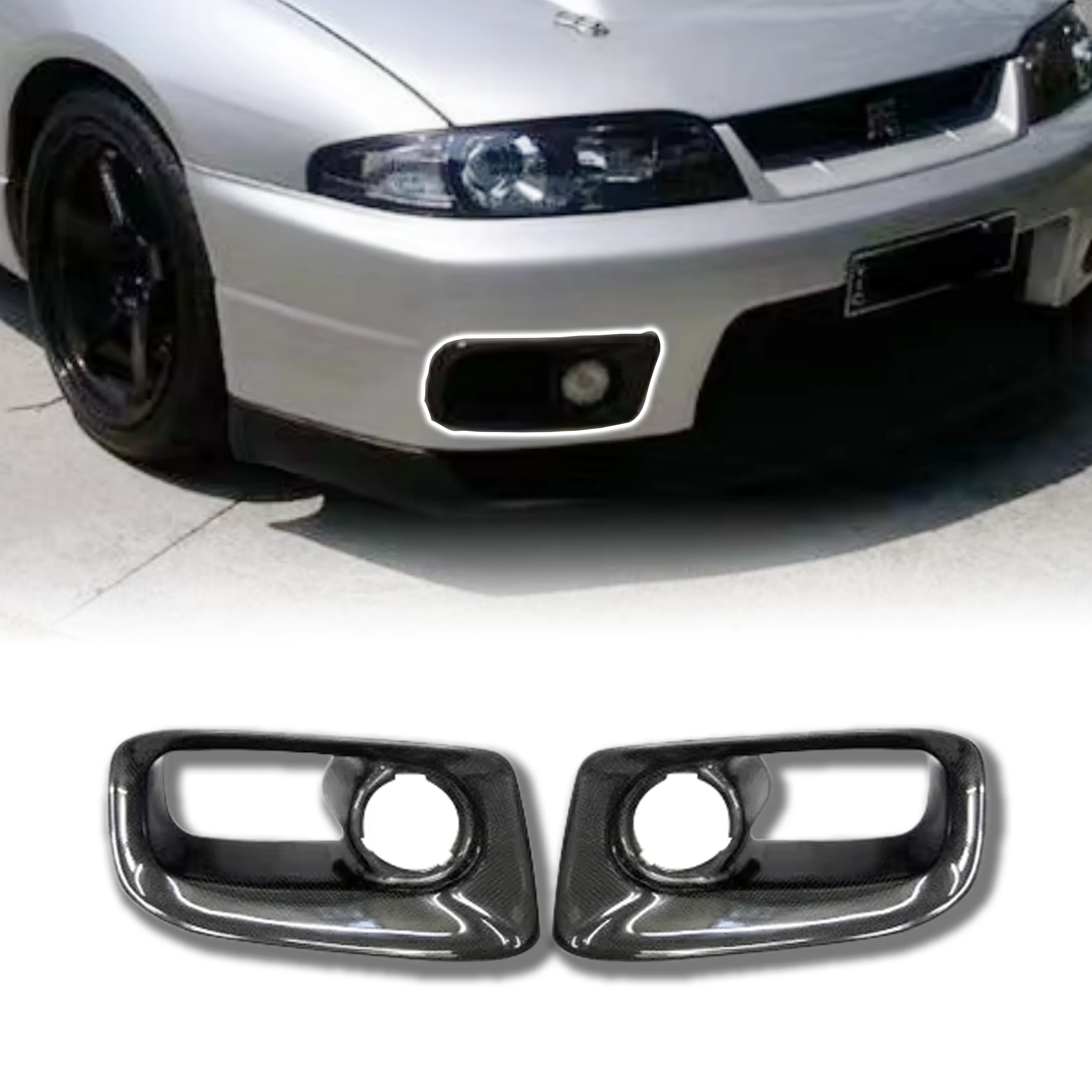 CF Carbon Fiber for Skyline R33 GTR Border Front Bumper Air Duct
CF Carbon Fiber for Skyline R33 GTR Border Front Bumper Air Duct
