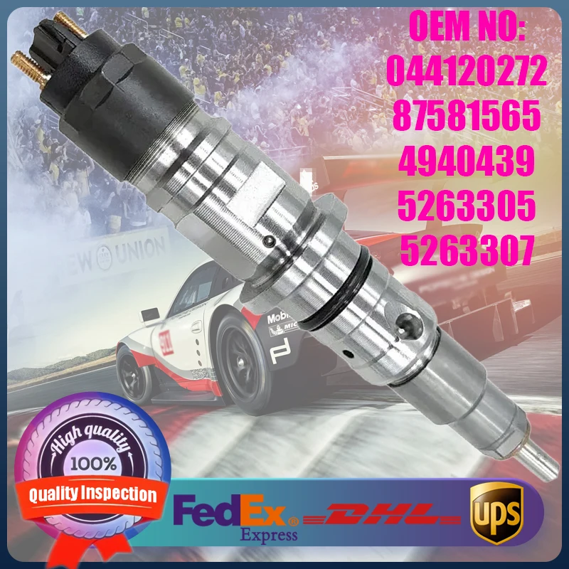 New Common Rail Fuel Injector 0445120272 87581565 5263305 4940439 for Cummins ISC/QSC 8.3L Komatsu Engine
New Common Rail Fuel Injector 0445120272 87581565 5263305 4940439 for Cummins ISC/QSC 8.3L Komatsu Engine