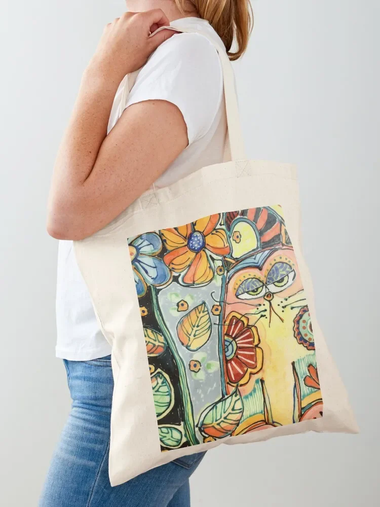 Cat in the Garden Tote Bag shoping bag Women's bag bags woman 2025 eco folding
Cat in the Garden Tote Bag shoping bag Women's bag bags woman 2025 eco folding