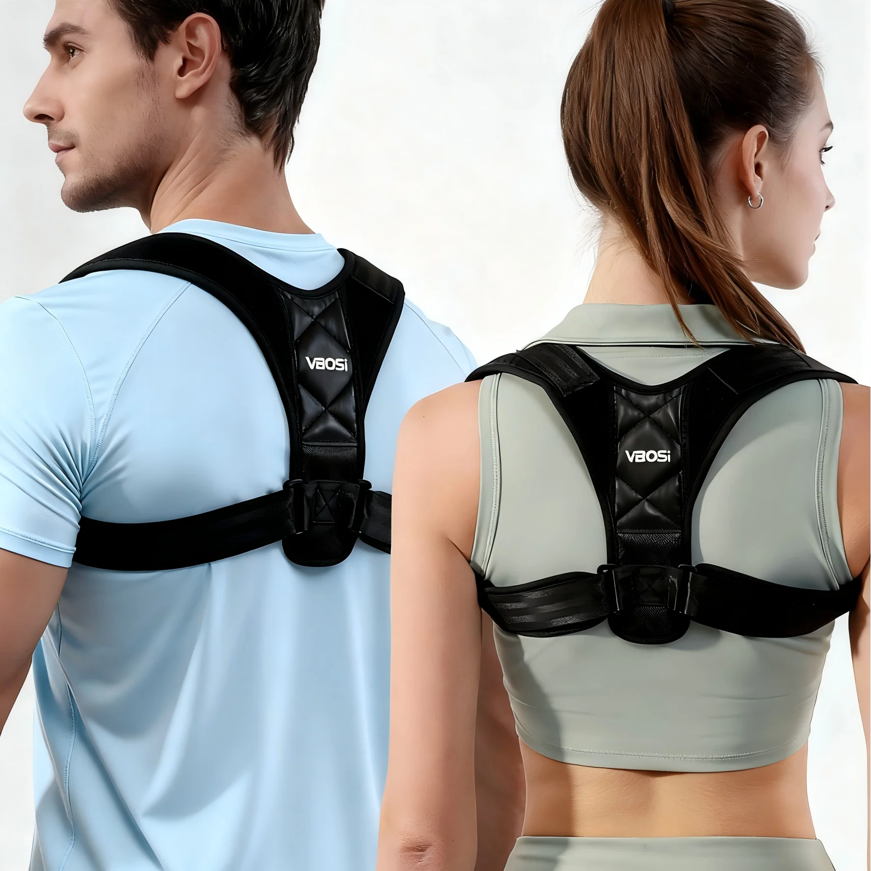VBOSi Adjustable Upper Back Support Sporty Shoulder Belt Posture Corrector for Men Women
VBOSi Adjustable Upper Back Support Sporty Shoulder Belt Posture Corrector for Men Women