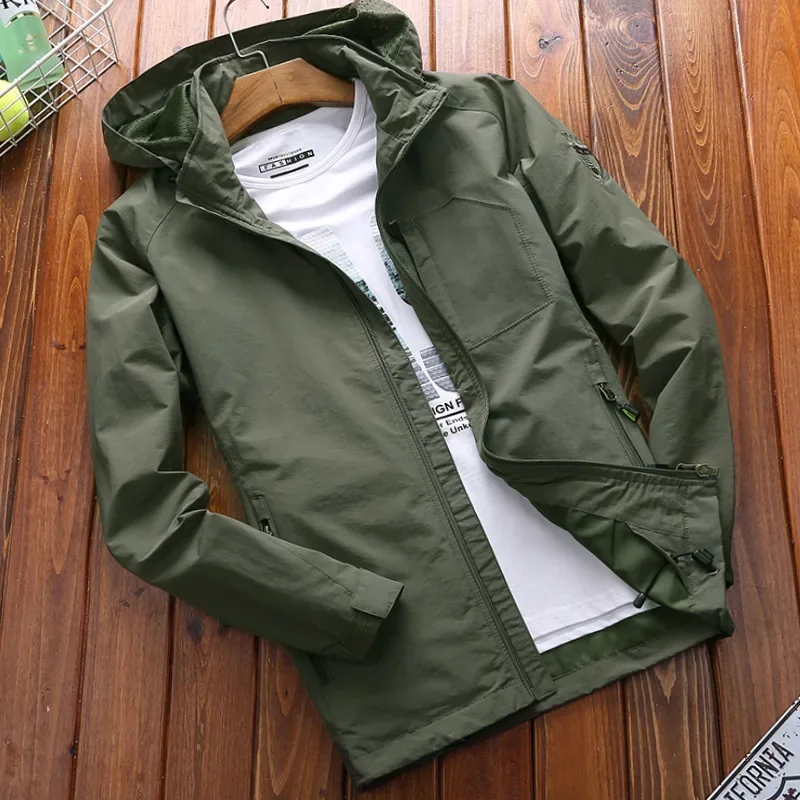 Hooded Jacket, Men's 2024 Spring And Autumn New Solid Color Casual Dad's Middle-aged Jacket
Hooded Jacket, Men's 2024 Spring And Autumn New Solid Color Casual Dad's Middle-aged Jacket