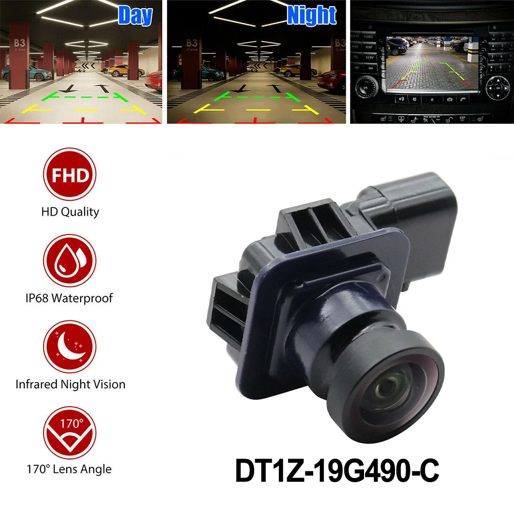Black Rear Backup Camera Reverse Camera Direct Replacement Easy Installation ABS Plastic Construction Rear Lens Assembly
Black Rear Backup Camera Reverse Camera Direct Replacement Easy Installation ABS Plastic Construction Rear Lens Assembly