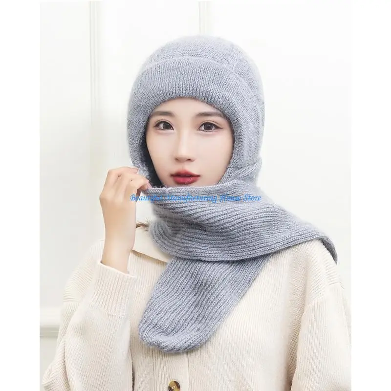 E56A Lady Scarf Hat Knitted Beanie Hat Earflaps Cap Women Outdoor Sports Hiking Hat
E56A Lady Scarf Hat Knitted Beanie Hat Earflaps Cap Women Outdoor Sports Hiking Hat