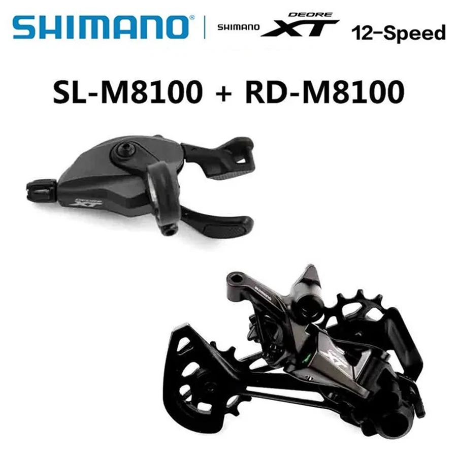 SHIMANO DEORE XT M8100 12 Speed Groupset include m8100 Rear Derailleur and SL-M8100 R Shifter MTB Set Original Parts
SHIMANO DEORE XT M8100 12 Speed Groupset include m8100 Rear Derailleur and SL-M8100 R Shifter MTB Set Original Parts