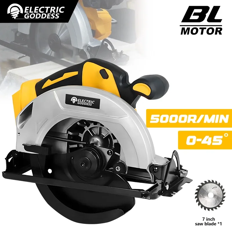 Электрическая богиня, 7-дюймовая бесщеточная циркулярная пила, компактная электрическая пила, резак для деревянной и металлической плитки, электроинструмент для Makita, аккумуляторный штифт 18 В
Электрическая богиня, 7-дюймовая бесщеточная циркулярная пила, компактная электрическая пила, резак для деревянной и металлической плитки, электроинструмент для Makita, аккумуляторный штифт 18 В