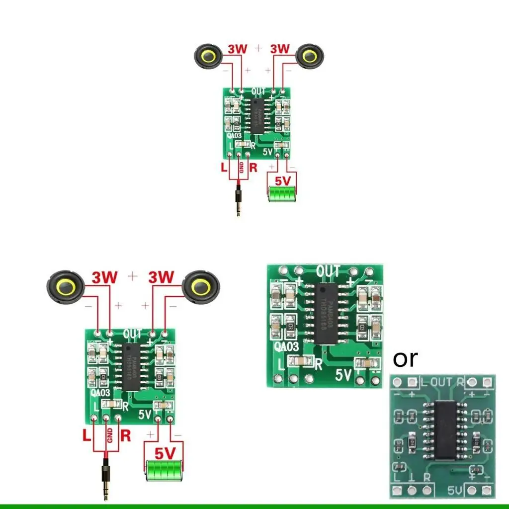 U55C 3W+3W 5V Amplifier Digital Power Module Poard Двухканальный PAM8403
U55C 3W+3W 5V Amplifier Digital Power Module Poard Двухканальный PAM8403