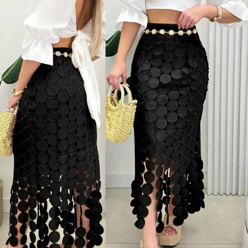 Новинка 2025, водорастворимая юбка-карандаш с вышивкой и кисточками, женская модная весенняя сезонная одежда
Новинка 2025, водорастворимая юбка-карандаш с вышивкой и кисточками, женская модная весенняя сезонная одежда