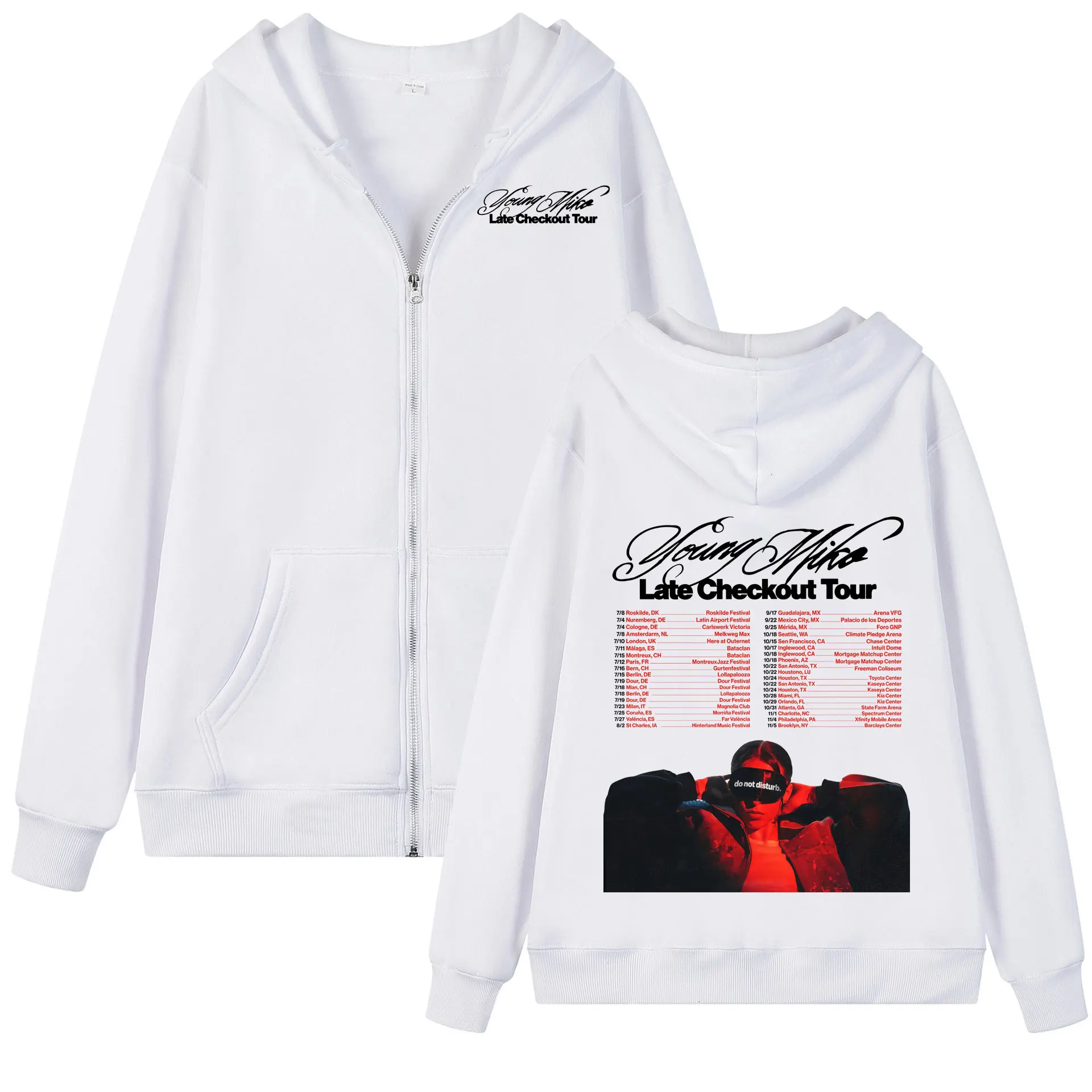 Young Miko Late Checkout Tour 2026 Graphic Zipper Hoodie Fashion Hip Hop Zip Up Pullovers Men Women Casual Fleece Sweatshirts
Young Miko Late Checkout Tour 2026 Graphic Zipper Hoodie Fashion Hip Hop Zip Up Pullovers Men Women Casual Fleece Sweatshirts