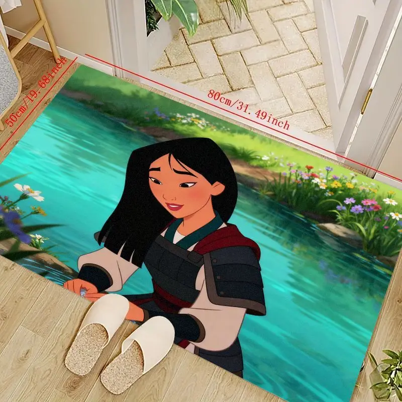 1 шт. Дисней Мулан Принцесса Воин мультфильм напольный коврик, милый декоративный нескользящий мягкий впитывающий коврик для девочек и детей Ani 
1 шт. Дисней Мулан Принцесса Воин мультфильм напольный коврик, милый декоративный нескользящий мягкий впитывающий коврик для девочек и детей Ani