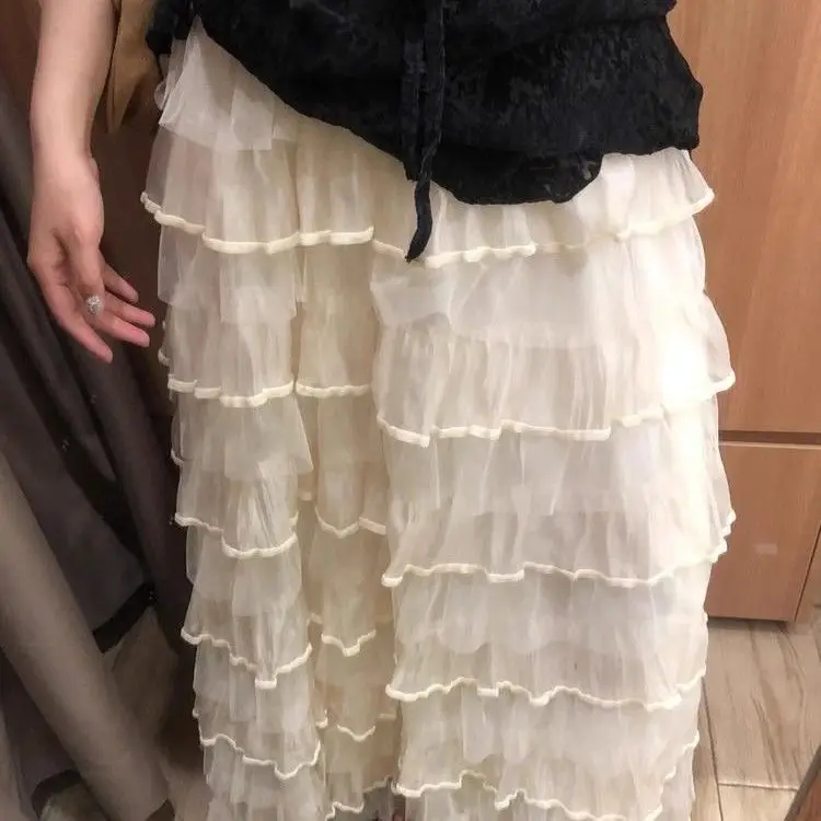 Юбка Puffy Me, женская весна-лето, новая длинная юбка трапециевидной формы с высокой талией, многослойная корейская версия абрикосового цвета
Юбка Puffy Me, женская весна-лето, новая длинная юбка трапециевидной формы с высокой талией, многослойная корейская версия абрикосового цвета