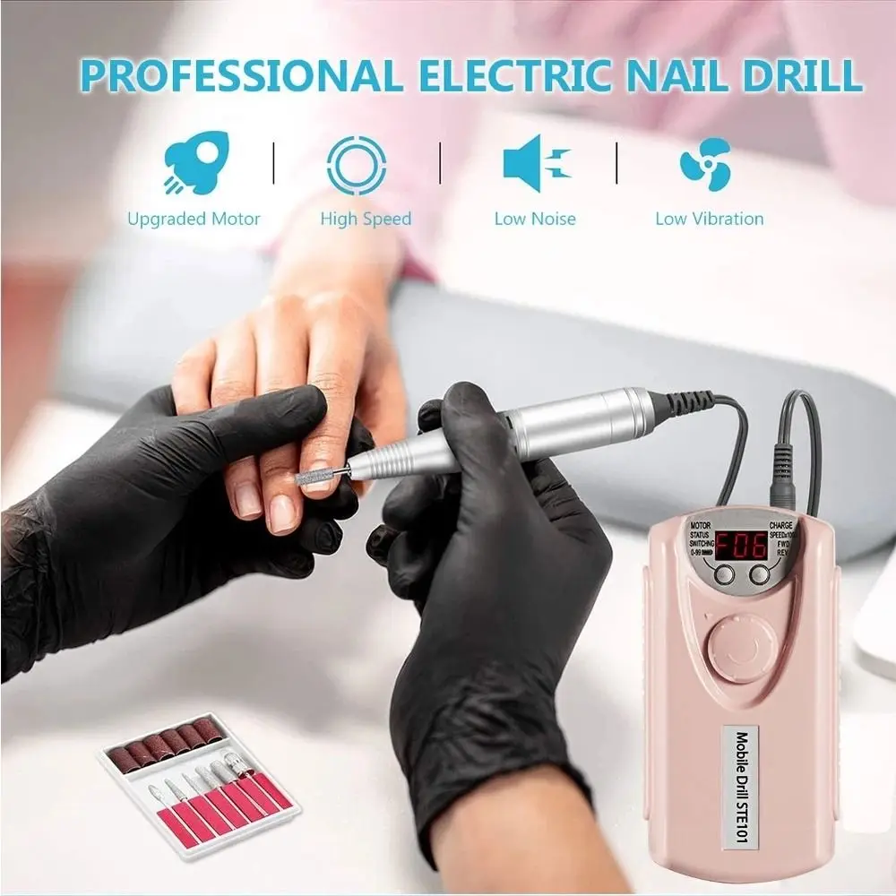 30000 RPM Electric Nail Grinder Pink white Professional Electric Nail Files with Replacement Head Nail Art Equipment
30000 RPM Electric Nail Grinder Pink white Professional Electric Nail Files with Replacement Head Nail Art Equipment