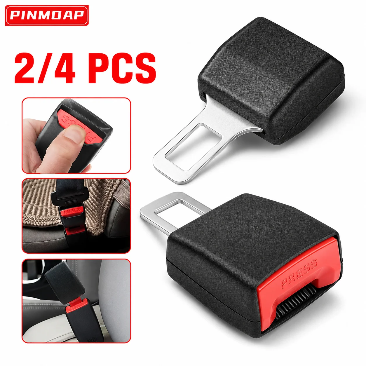 2/4pcs Car Seat Belt Buckle Plug Socket Extender Seat Belt Clip Extender Seat Belt Accessory Installation Simple Car Accessories
2/4pcs Car Seat Belt Buckle Plug Socket Extender Seat Belt Clip Extender Seat Belt Accessory Installation Simple Car Accessories