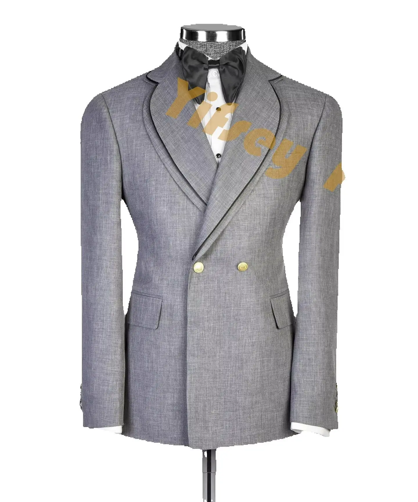 Double Breasted Double Neck Design Social Men Suit Coat Wedding Groom Custom Made Jacket Party Blazer Only 1pcs Tailor-Made
Double Breasted Double Neck Design Social Men Suit Coat Wedding Groom Custom Made Jacket Party Blazer Only 1pcs Tailor-Made