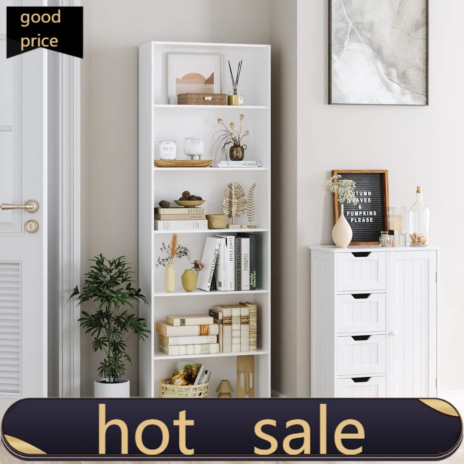 Activity priceFOTOSOK 6-Tier Open Bookcase and Bookshelf, Freestanding Display Storage Shelves Tall Bookcase for Bedroom, Living
Activity priceFOTOSOK 6-Tier Open Bookcase and Bookshelf, Freestanding Display Storage Shelves Tall Bookcase for Bedroom, Living
