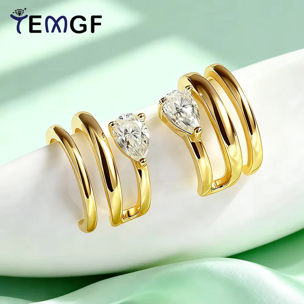 Сертифицированные TEMGF серьги-клипсы с муассанитом грушевидной огранки 0,5 карата для женщин, серьги-клипсы из чистого серебра S925, ювелирные изделия для ушей с покрытием из 18-каратного золота
Сертифицированные TEMGF серьги-клипсы с муассанитом грушевидной огранки 0,5 карата для женщин, серьги-клипсы из чистого серебра S925, ювелирные изделия для ушей с покрытием из 18-каратного золота