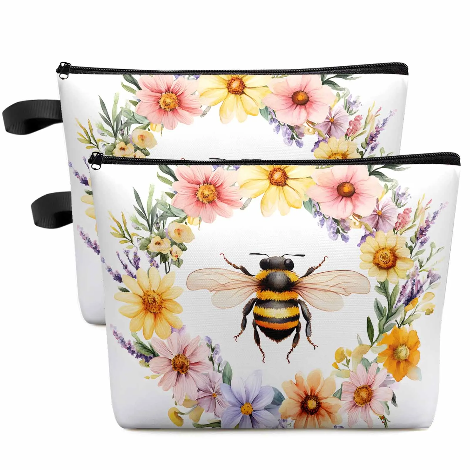 Flower Garland Bee Large Capacity Travel Cosmetic Bag Portable Makeup Storage Pouch Women Waterproof Pencil Case
Flower Garland Bee Large Capacity Travel Cosmetic Bag Portable Makeup Storage Pouch Women Waterproof Pencil Case