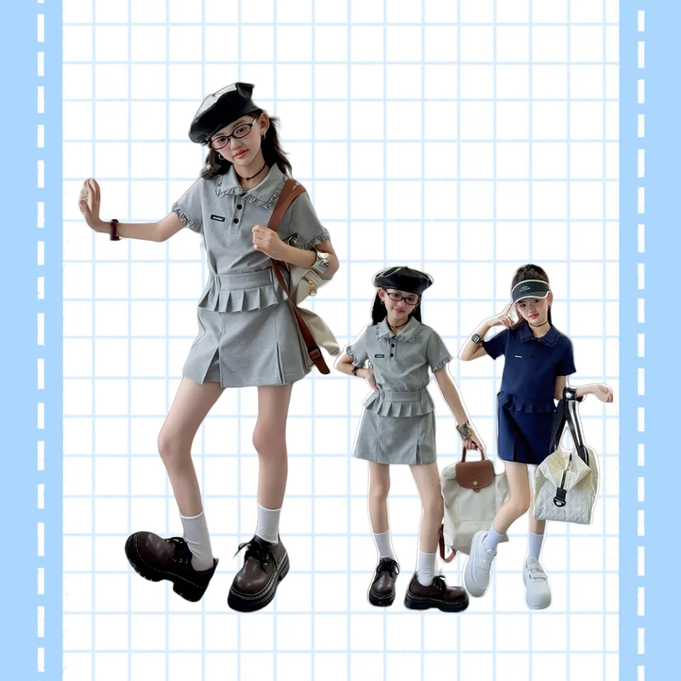 Summer Girl Clothes Set Kid Clothing Suit Child 2-Pieces Of Polo Tee Top+Shorts Bottom Toddle Casual Tennis Sporty Set Size4-14Y
Summer Girl Clothes Set Kid Clothing Suit Child 2-Pieces Of Polo Tee Top+Shorts Bottom Toddle Casual Tennis Sporty Set Size4-14Y