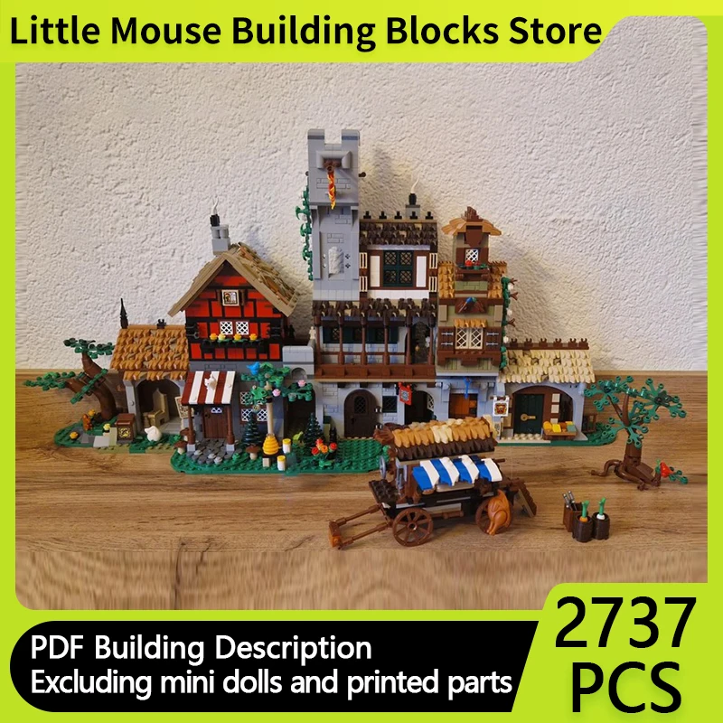 Medieval Castle Model MOC Building Bricks Town Market Street Modular Technology Gifts Holiday Assemble Children Toys Suit
Medieval Castle Model MOC Building Bricks Town Market Street Modular Technology Gifts Holiday Assemble Children Toys Suit