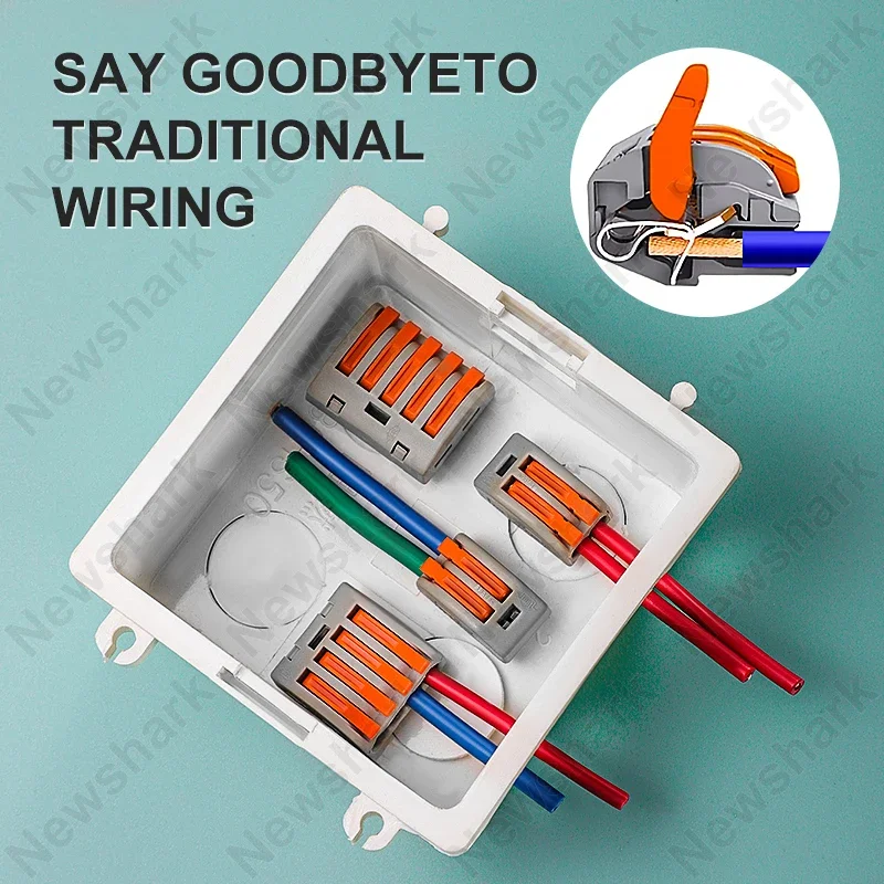 Fast Wire Connector Push-in Electrical Terminal Block Universal Splicing Wiring Cable Connectors For Cable Connection SPL
Fast Wire Connector Push-in Electrical Terminal Block Universal Splicing Wiring Cable Connectors For Cable Connection SPL 