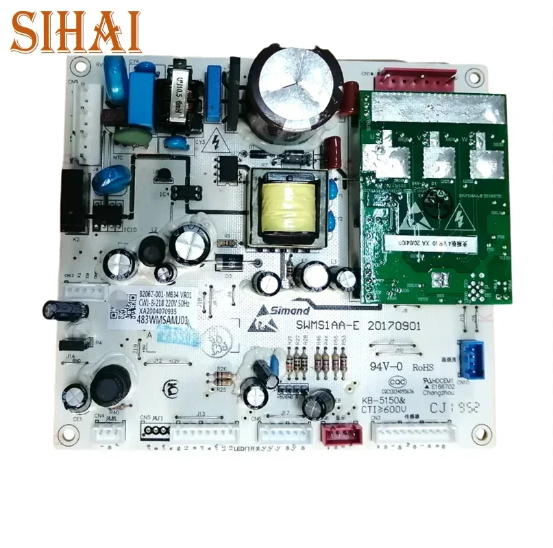 Новая компьютерная плата для холодильника Yunmi BCD-483WMSAMJ01, плата питания owersupply, плата управления B2062-001-MB34
Новая компьютерная плата для холодильника Yunmi BCD-483WMSAMJ01, плата питания owersupply, плата управления B2062-001-MB34