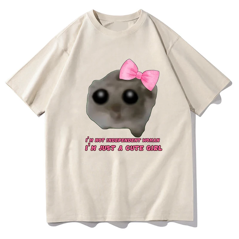 Retro Sad Hamster T-shirt Funny Meme Trend Y2k Graphic T Shirt 100% Cotton Unisex Casual Soft Tee Tops Vintage Short Sleeve Tops
Retro Sad Hamster T-shirt Funny Meme Trend Y2k Graphic T Shirt 100% Cotton Unisex Casual Soft Tee Tops Vintage Short Sleeve Tops