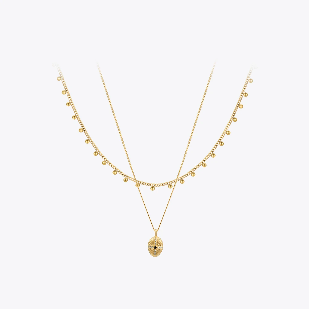 ENFASHION Pendant Cross Necklace With Beads For Women Gold Color Necklaces Trendy Simple Fashion Jewelry Dainty Dropship P233379
ENFASHION Pendant Cross Necklace With Beads For Women Gold Color Necklaces Trendy Simple Fashion Jewelry Dainty Dropship P233379