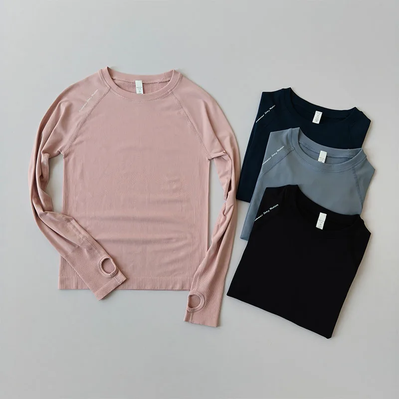 Yoga Wear Round Neck T-shirt Slim Fit Breathable Sports Top for Women Professional Pilates Training Elastic Running Long Sleeve
Yoga Wear Round Neck T-shirt Slim Fit Breathable Sports Top for Women Professional Pilates Training Elastic Running Long Sleeve